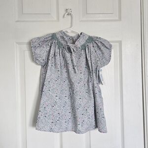 bella bliss Floral Kids Blouse - Pink and Green